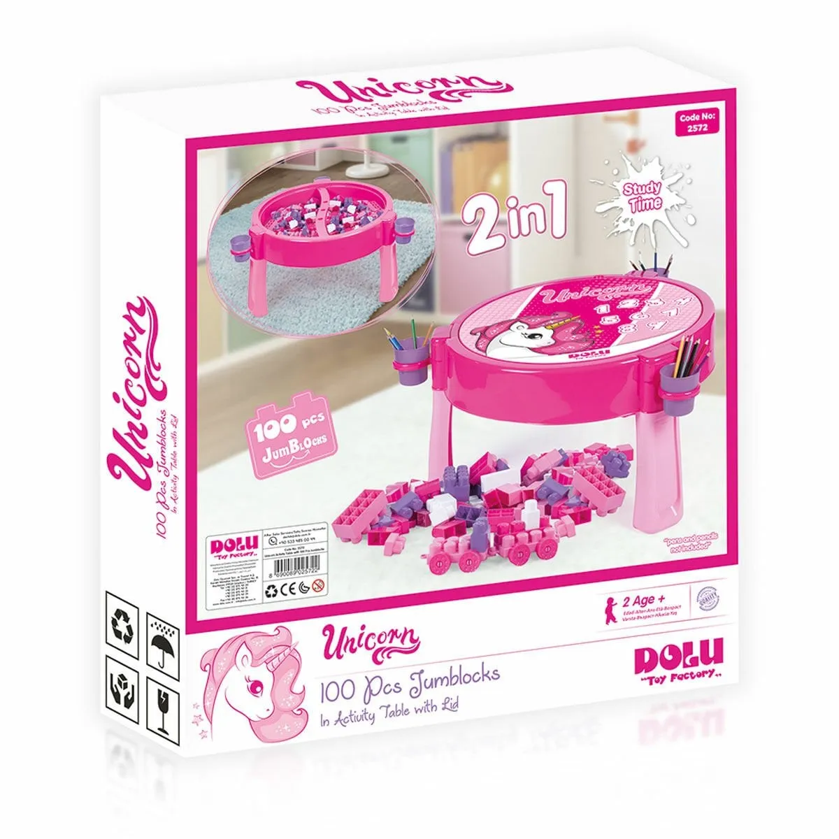Unıcorn 100 Pcs Bloklu Aktıvıte Masası Montaj