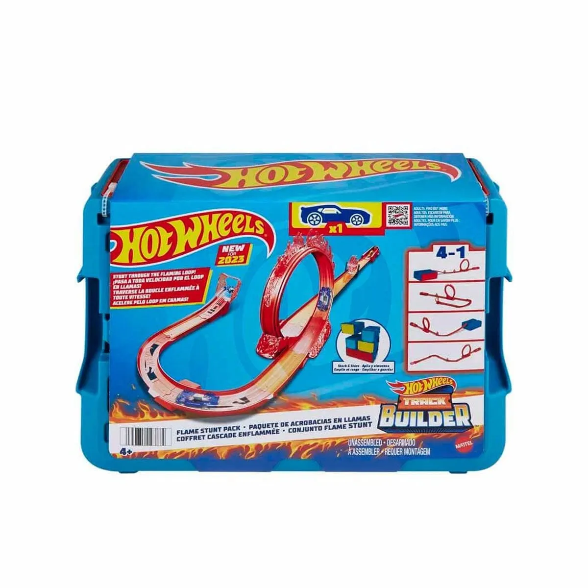 Hot Wheels Track Builder Alev Temalı Akrobasi Seti
