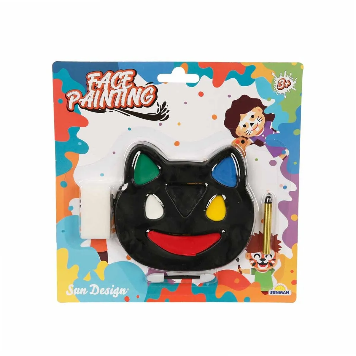 Yüz Boyası 1 Kalemli 6 Renkli Kedi Şkl Krtl
