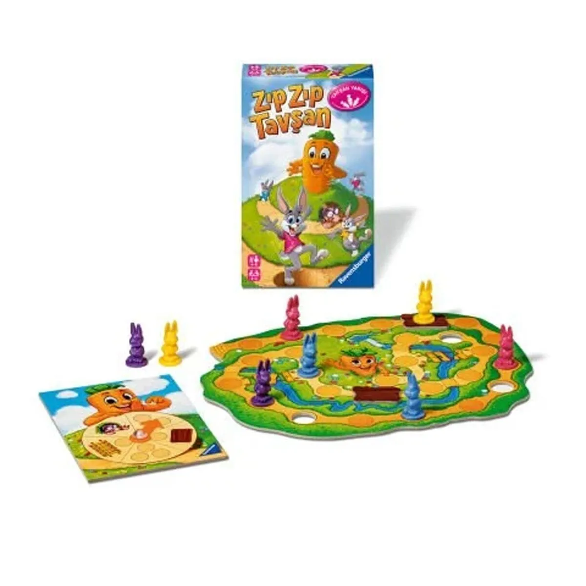 Ravensburger - ZıpZıp Tavşan - Seyahat Boy Kutu Oyunu