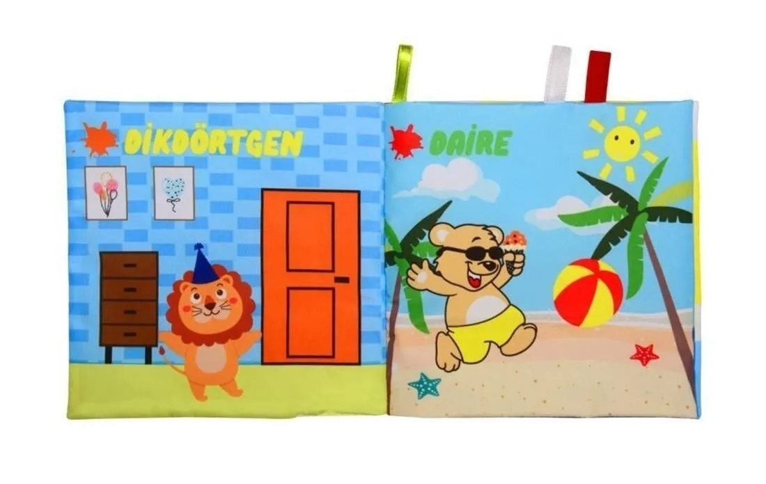 İlk Kitaplarım Şekiller Hışırtılı Kumaş Kitap — görsel 2