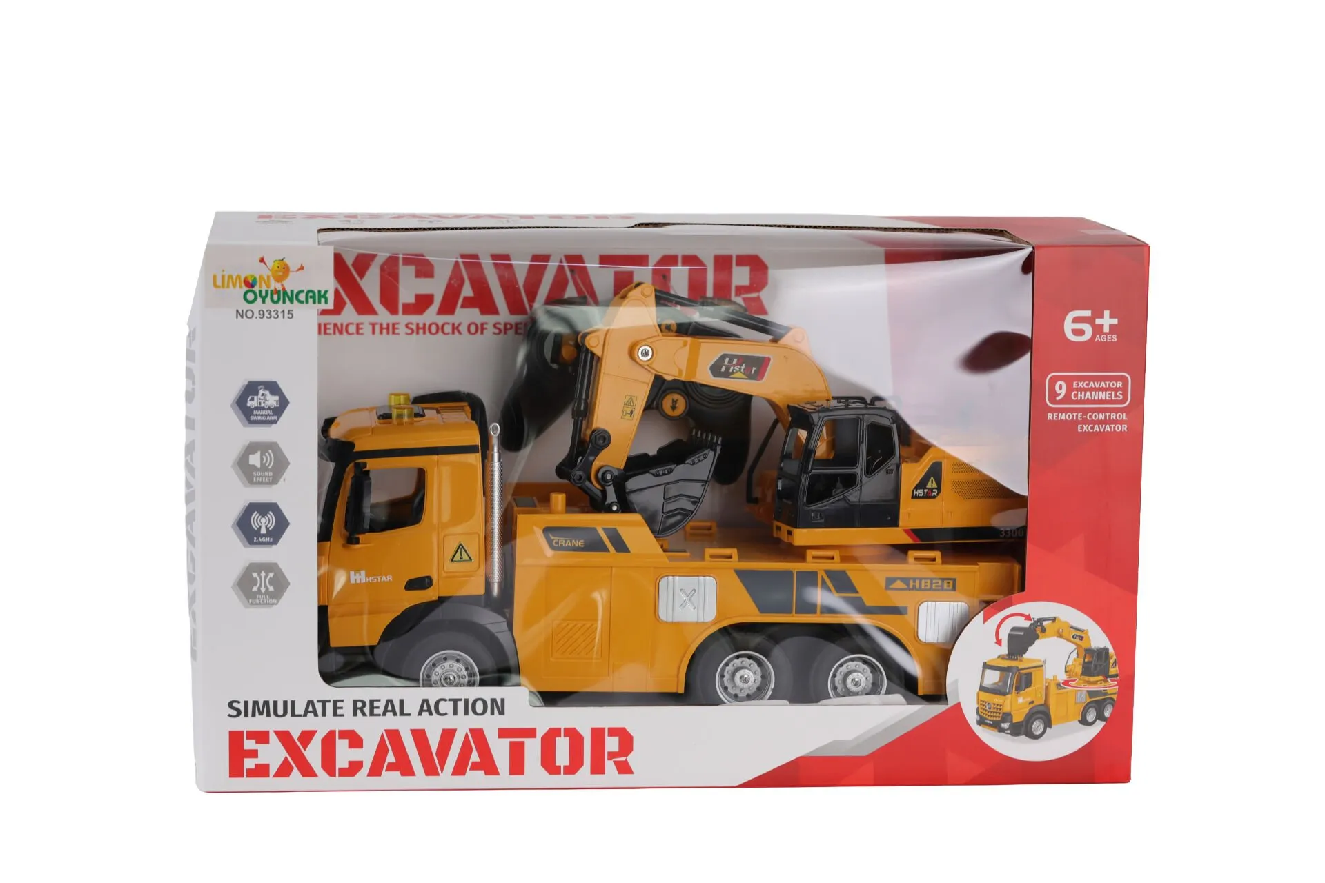 Şarjlı Kumandalı 9 Kanallı İş Makinesi