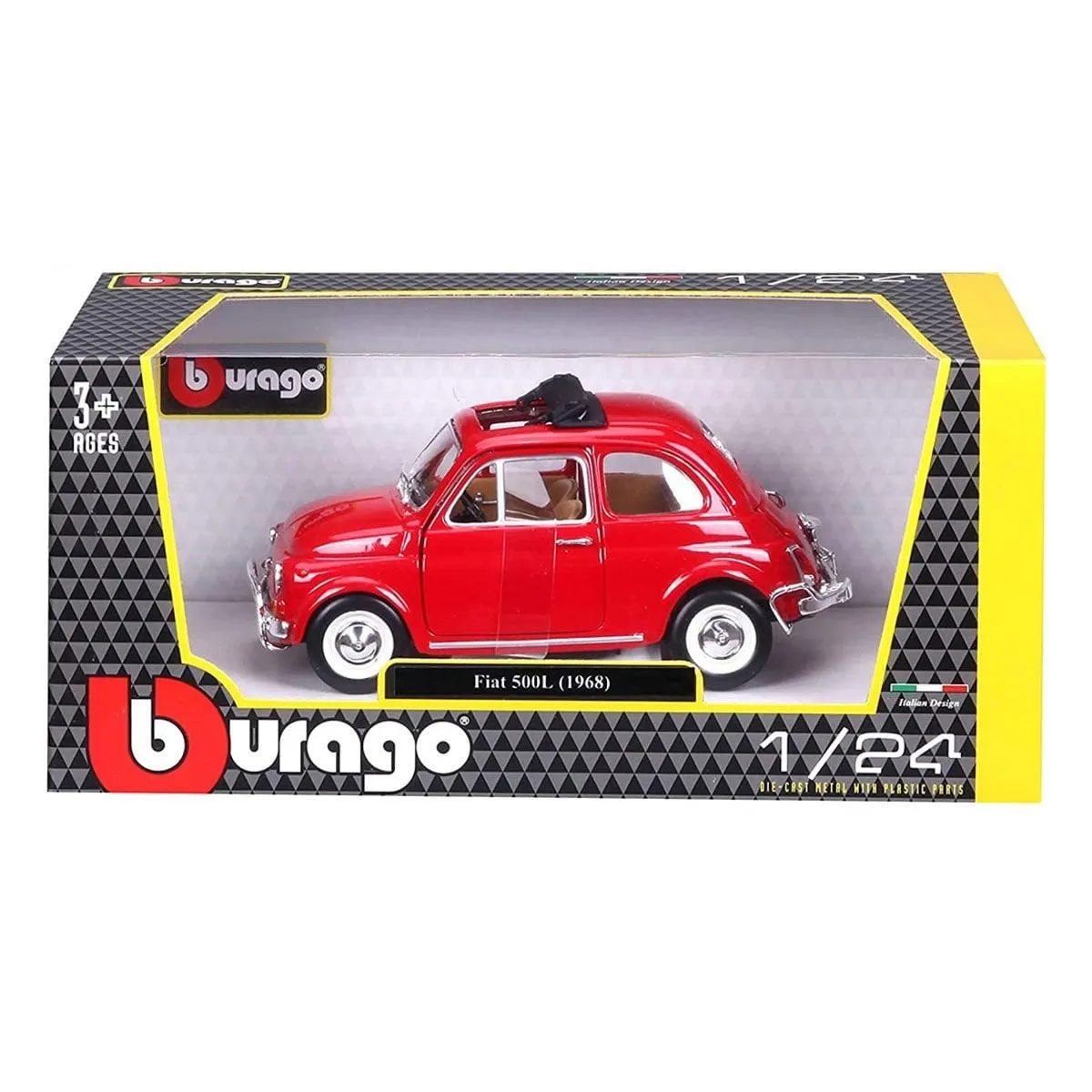 Burago Fiat 500L 168 Kırmızı 1:24 -Sunman