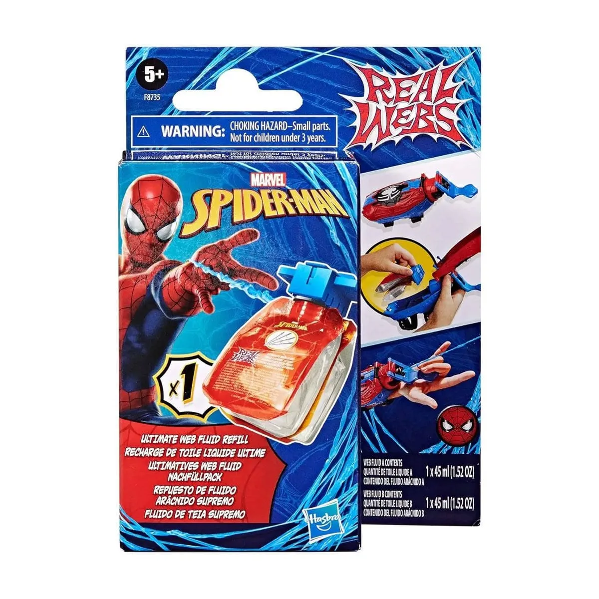 Spider-Man Ağ Ve Su Fırlatıcı Yedek Paket +3 yaş