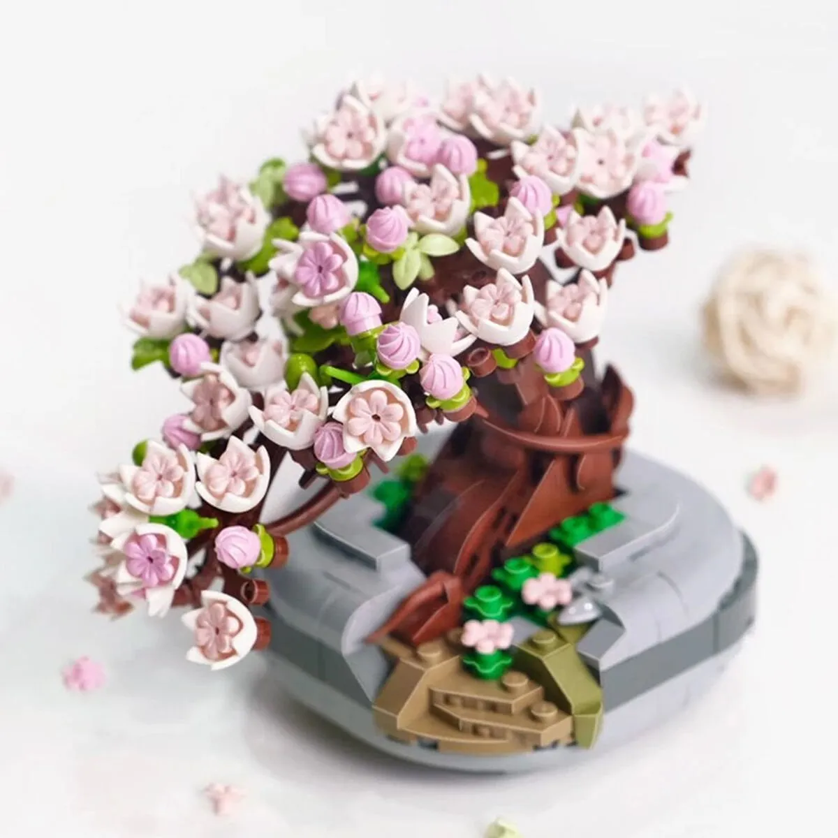 LOZ Eternal Flowers Pembe Sakura Kiraz Ağacı 426 Parça Yapım Seti