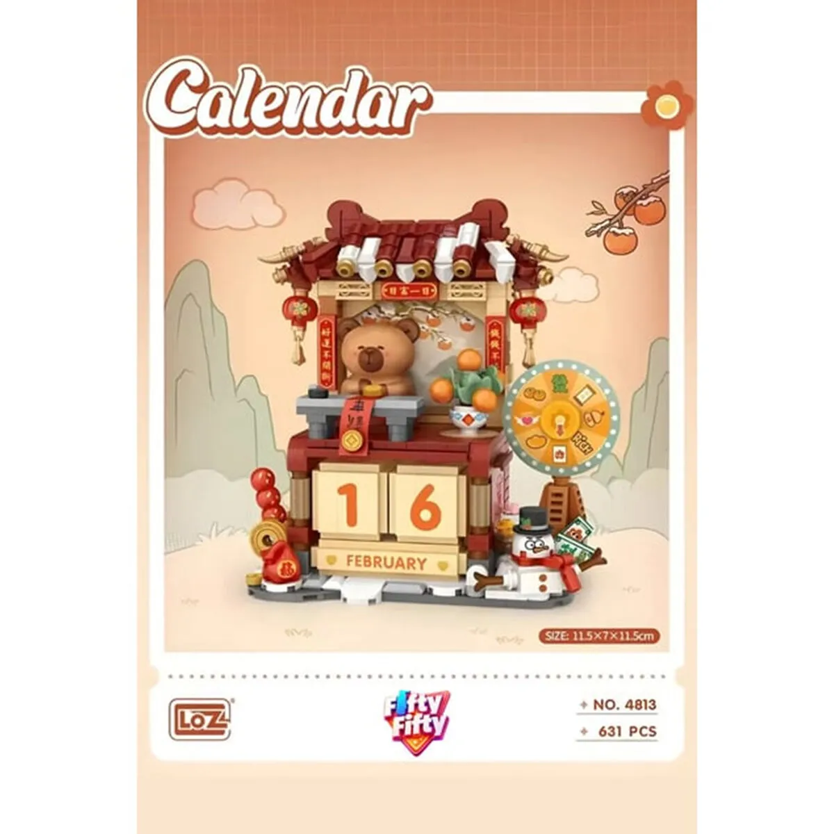 LZ4813 LOZ YENİ YIL TAKVİMİ 631 PARÇA BLOCK — görsel 3