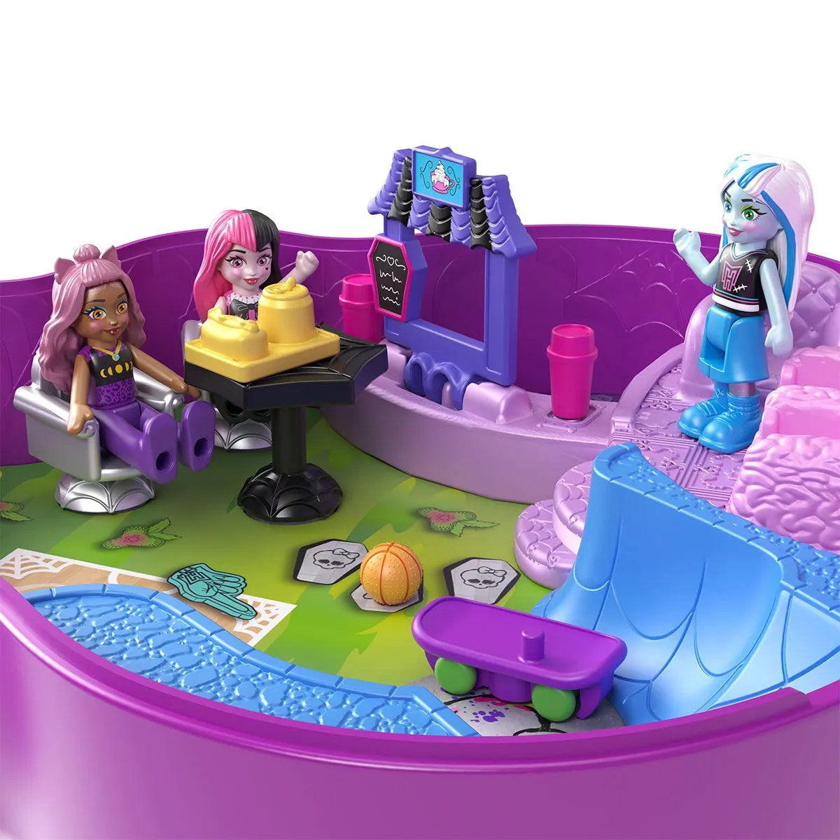 Polly Pocket Monster High Temalı Kompakt Oyun Seti — görsel 4