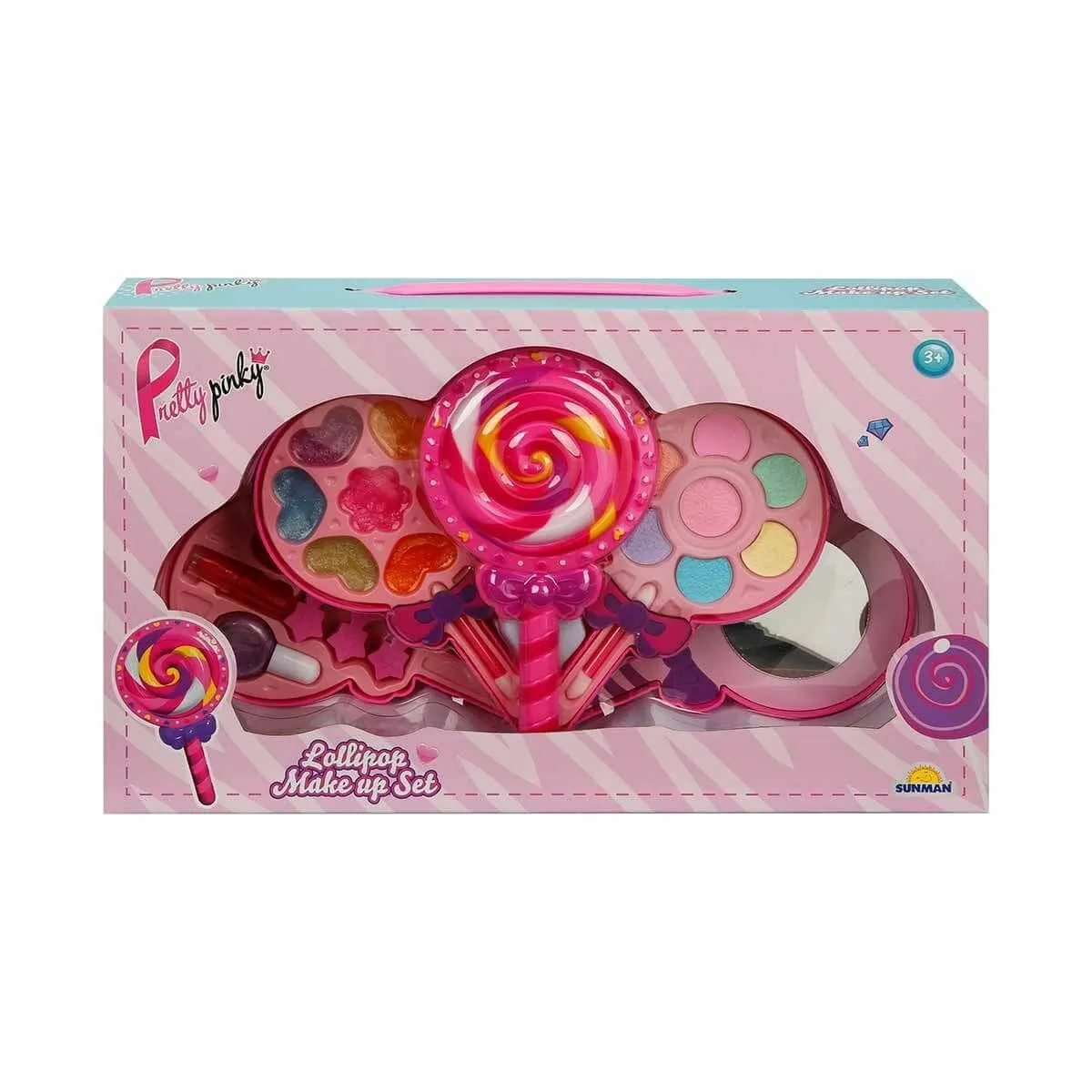Lolipop Şekilli 4 Katlı Makyaj Güzellik Seti