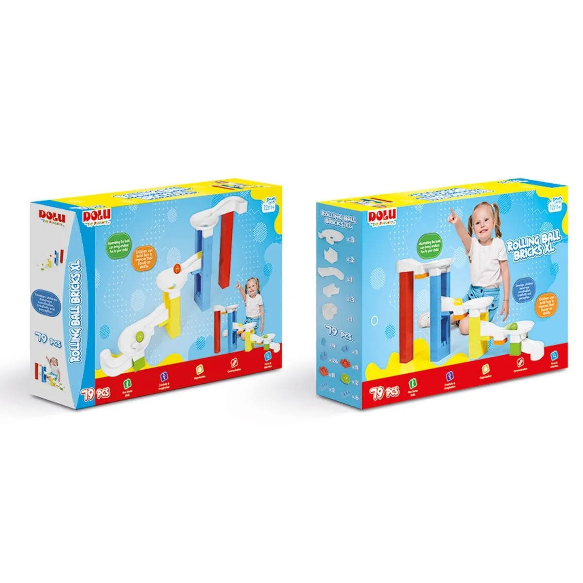 Eğitici Top Yuvarlama Blokları XL -Dolu Oyuncak