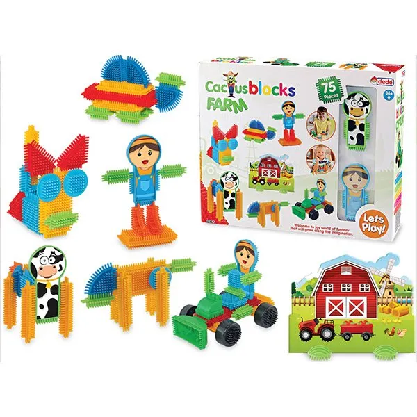 Kaktüs Bloklar Çiftlik 75PCS