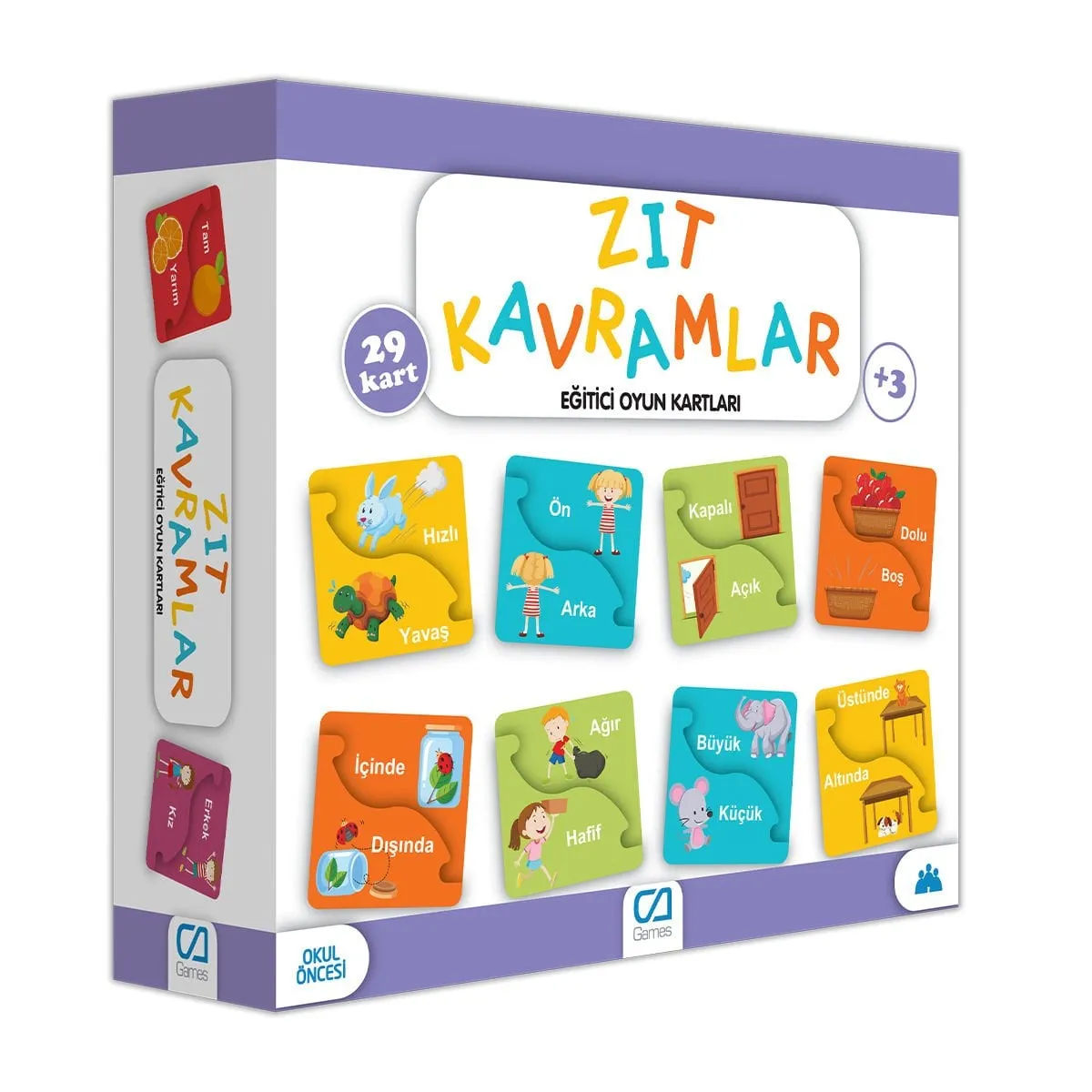 CA Games Eğitici Zıt Kavramlar 29 Kartlı Oyun