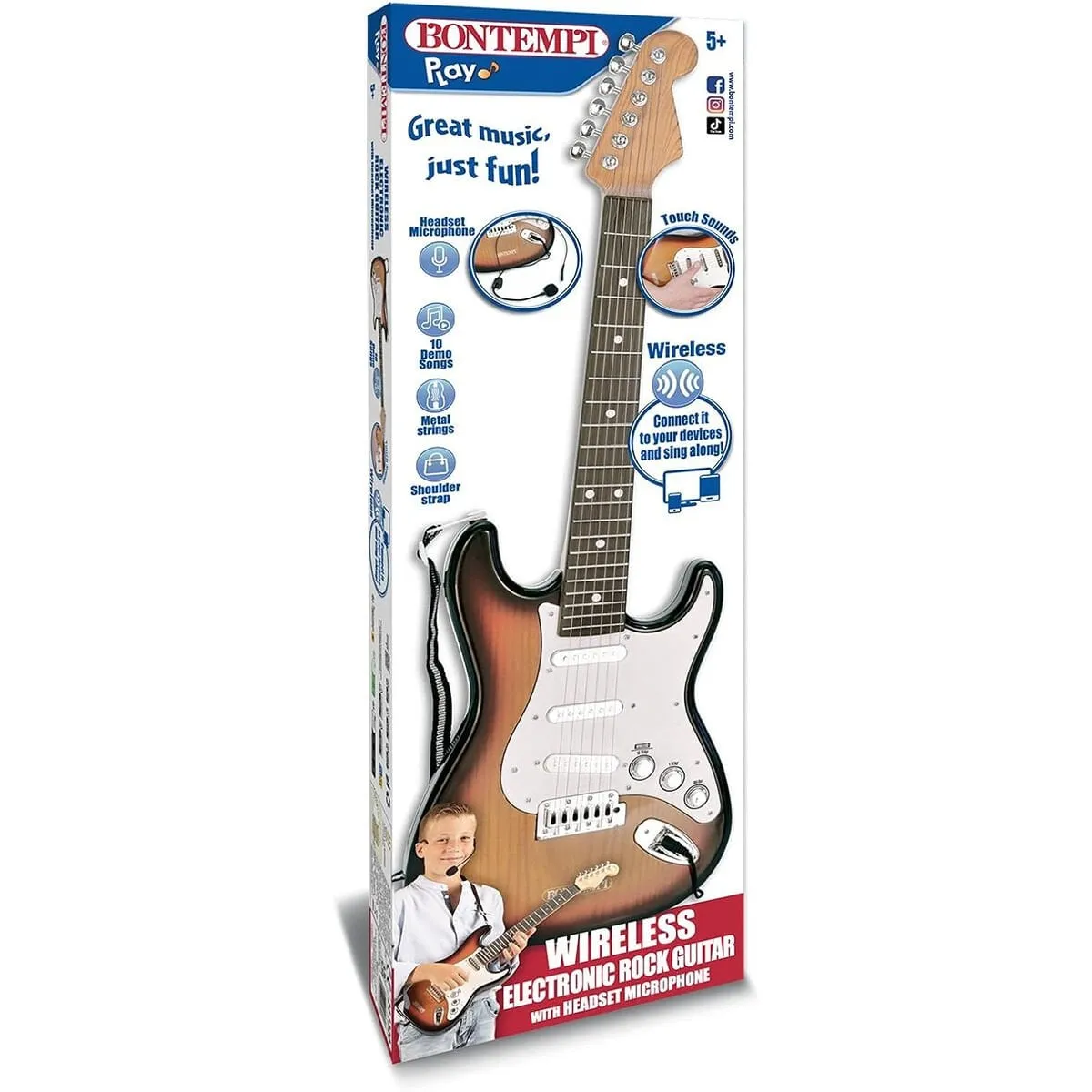 Gitar Wıreless Elektronik Rock Metal Telli Tuşlu Bo