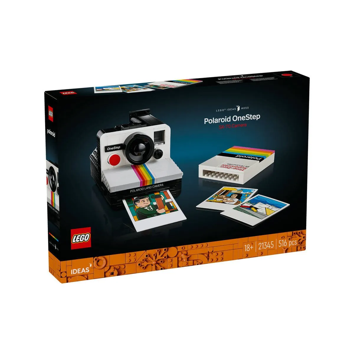 Lego ideas Polaroid OneStep SX-70 Kamera 516 parça +18 yaş