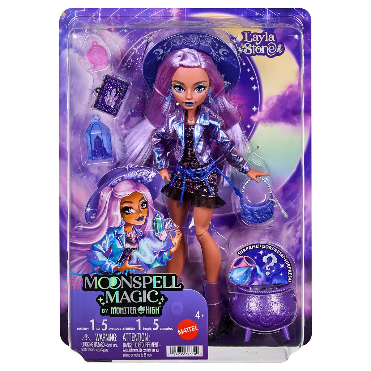 Monster High Moonspell Magic Layla Stone Bebek — görsel 6