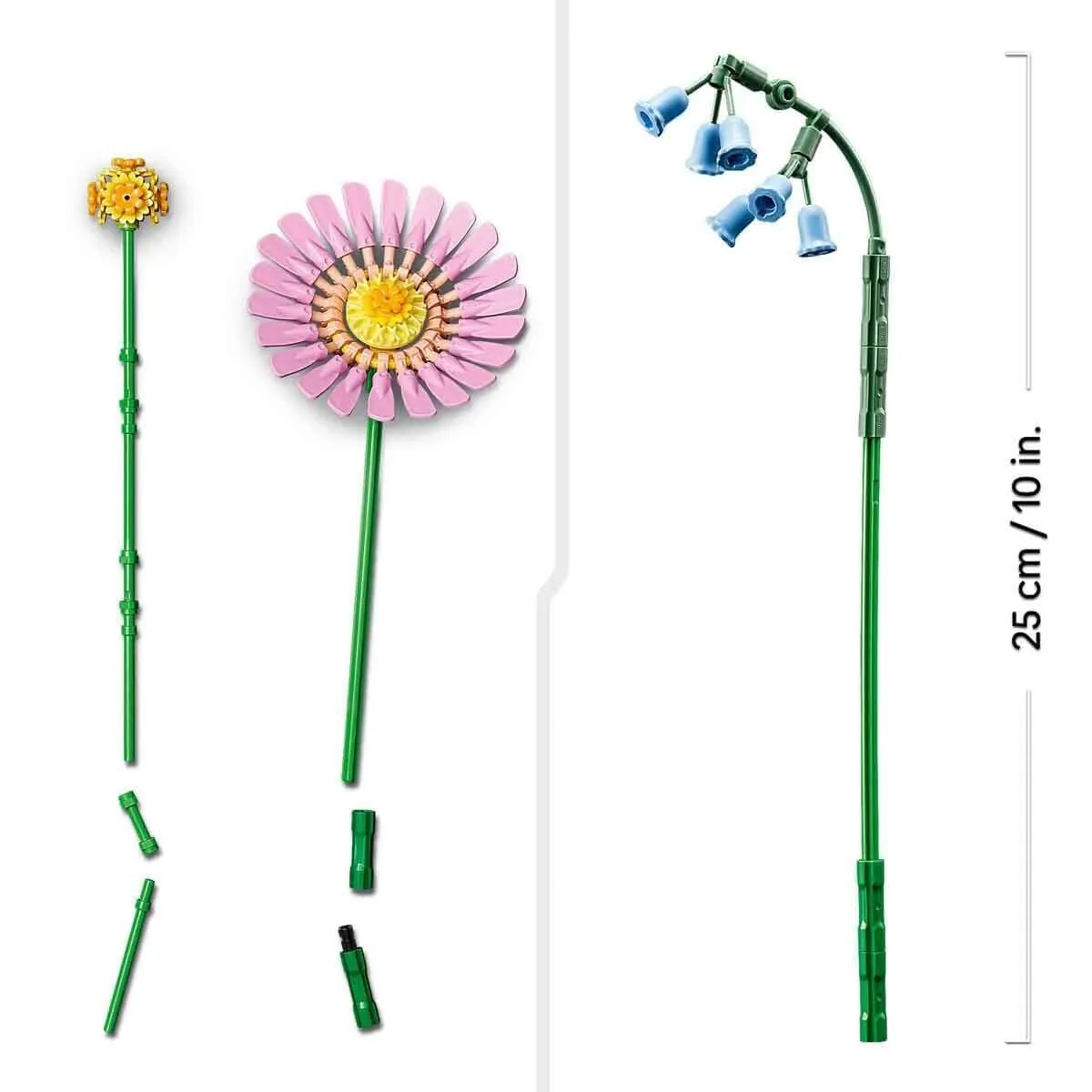 Lego iconic Botanicals Pembe Çiçek Buketi 373 parça +9 yaş — görsel 4
