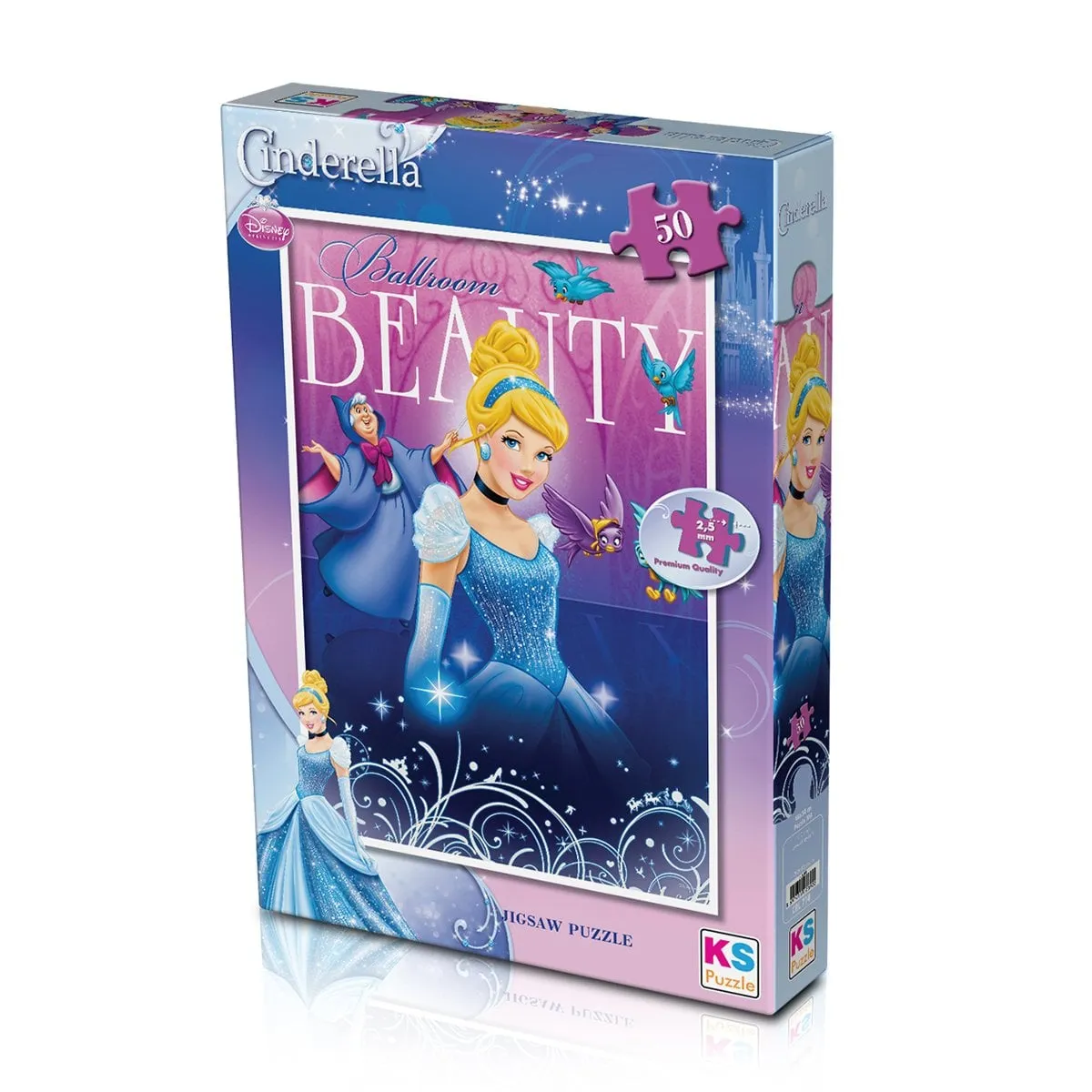 KS, Cinderella 50 Parça Çocuk Puzzle
