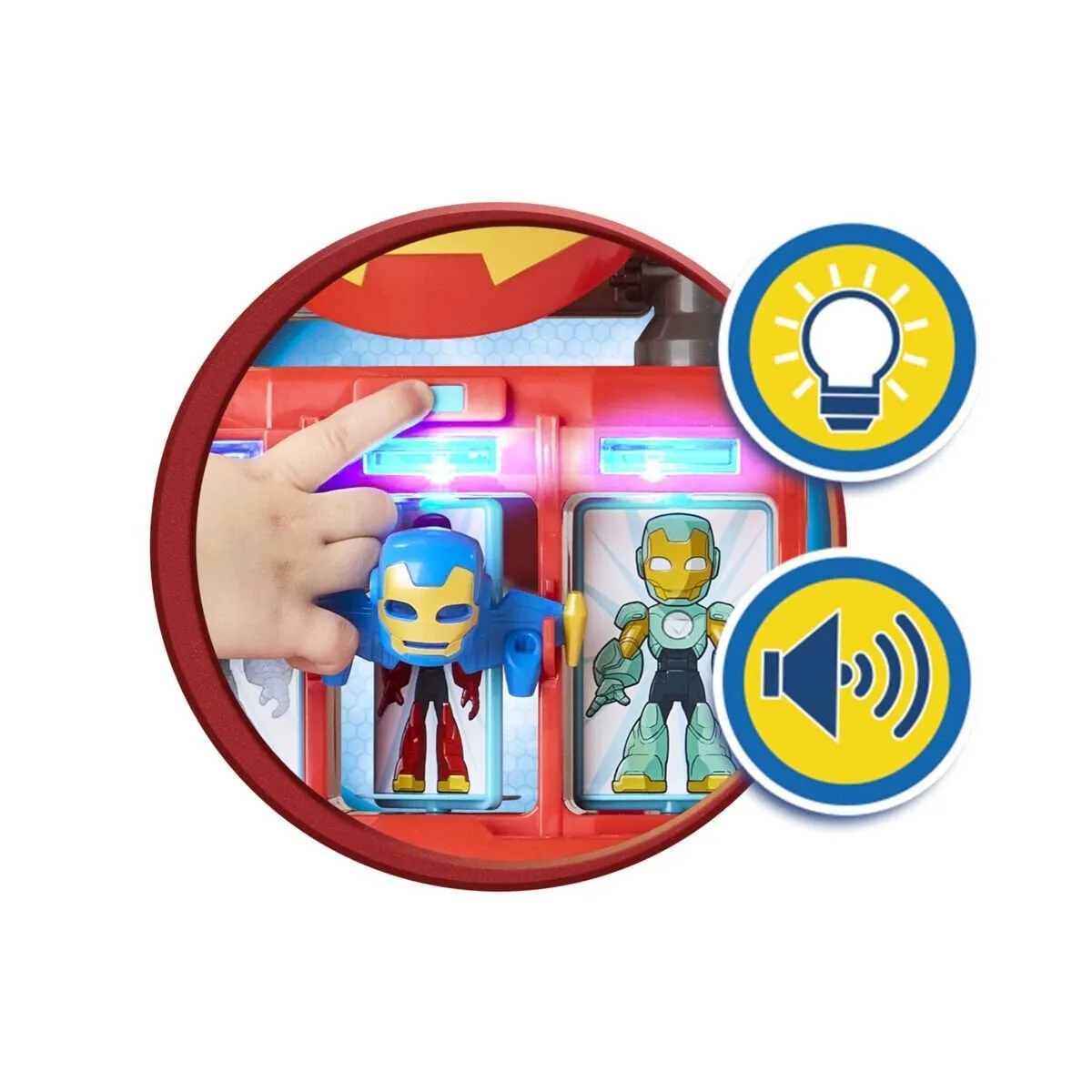Iron Man and His Awesome Friends Iron Quarters Oyun Seti — görsel 2