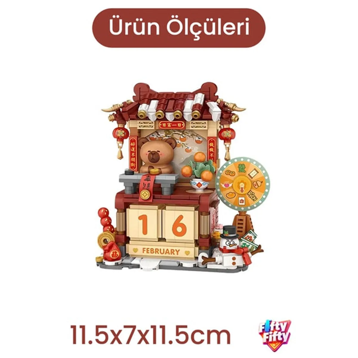 LZ4813 LOZ YENİ YIL TAKVİMİ 631 PARÇA BLOCK — görsel 2