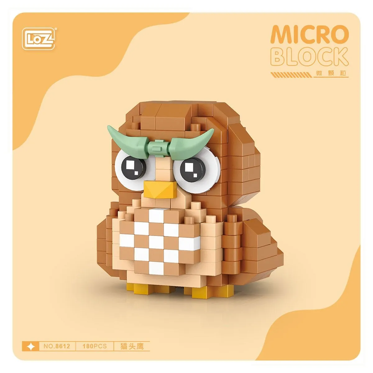 LOZ Blok Mini Poşet 180 Parça Baykuş — görsel 2