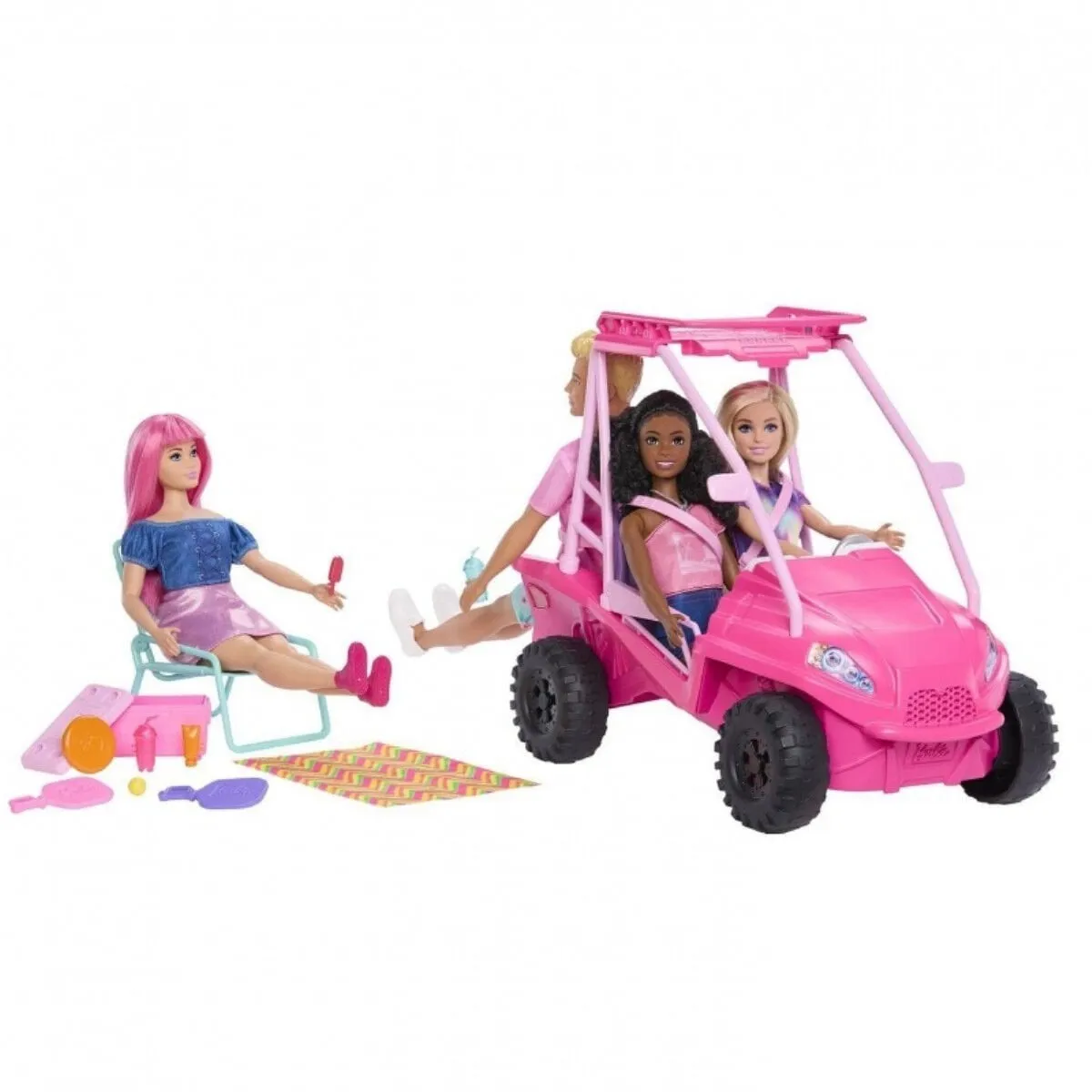 Plaj Arabası Oyun Seti - Barbie Mysteries: Beach Detectives