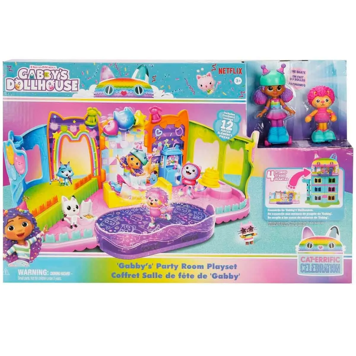 Gabby's Dollhouse Çatı Katı Paten Partisi Oyun Seti — görsel 8