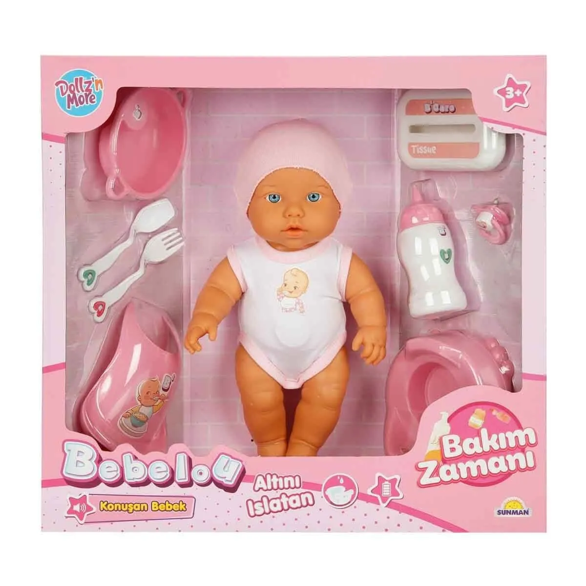 Bebelou Sesli Gülen Ağlayan Bebek 32 cm