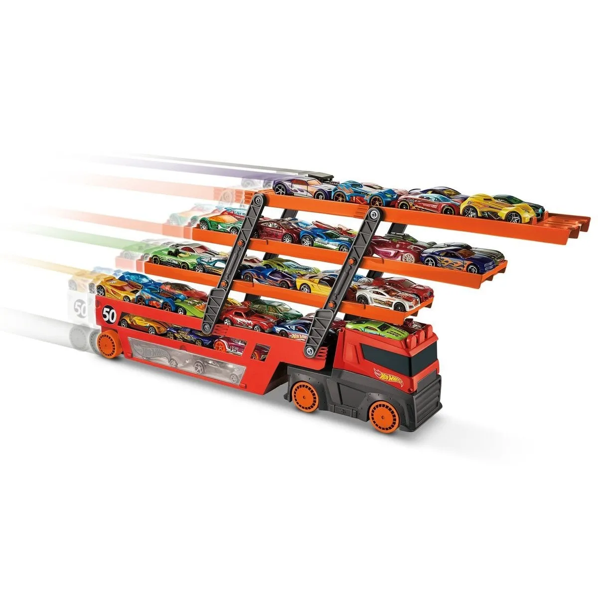 Hot Wheels Mega Tır (Kırmızı-Turuncu) — görsel 3