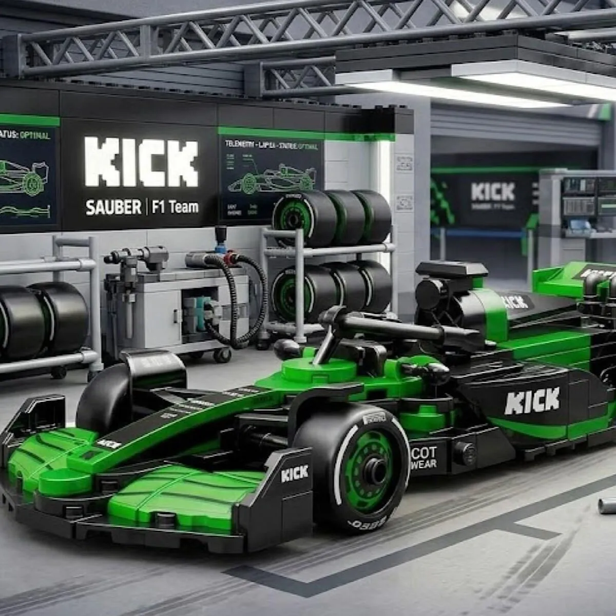 Kıck Sauber F1 Team C45-2025 348 Parça Oyuncak — görsel 3