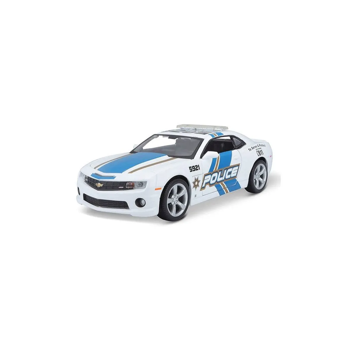Maisto 1:24 2010 Model Chevrolet Camaro SS RS Police Model Araba -Necotoys — görsel 2