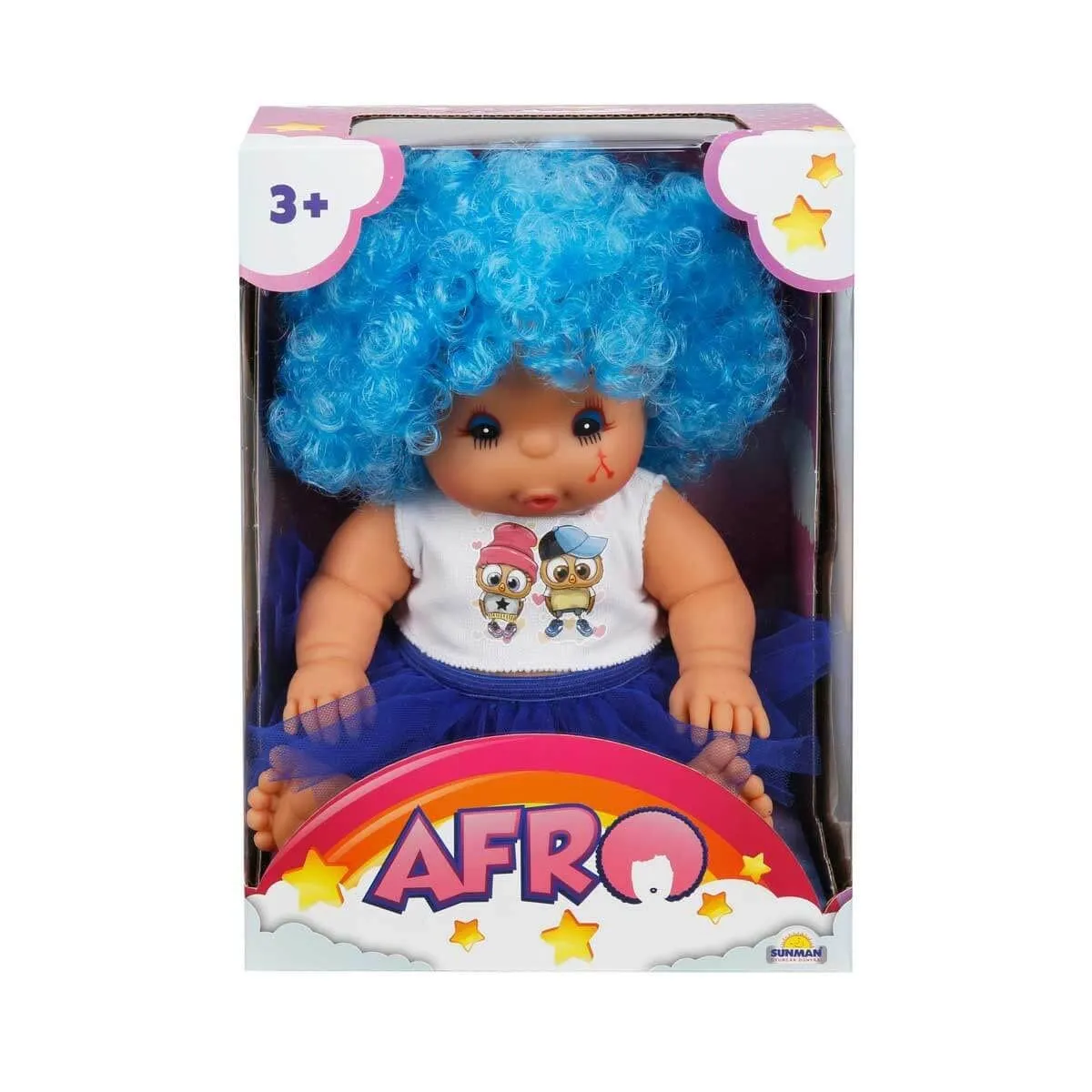 Sunman Afro Kıvırcık Saçlı Bebek 23 cm — görsel 3