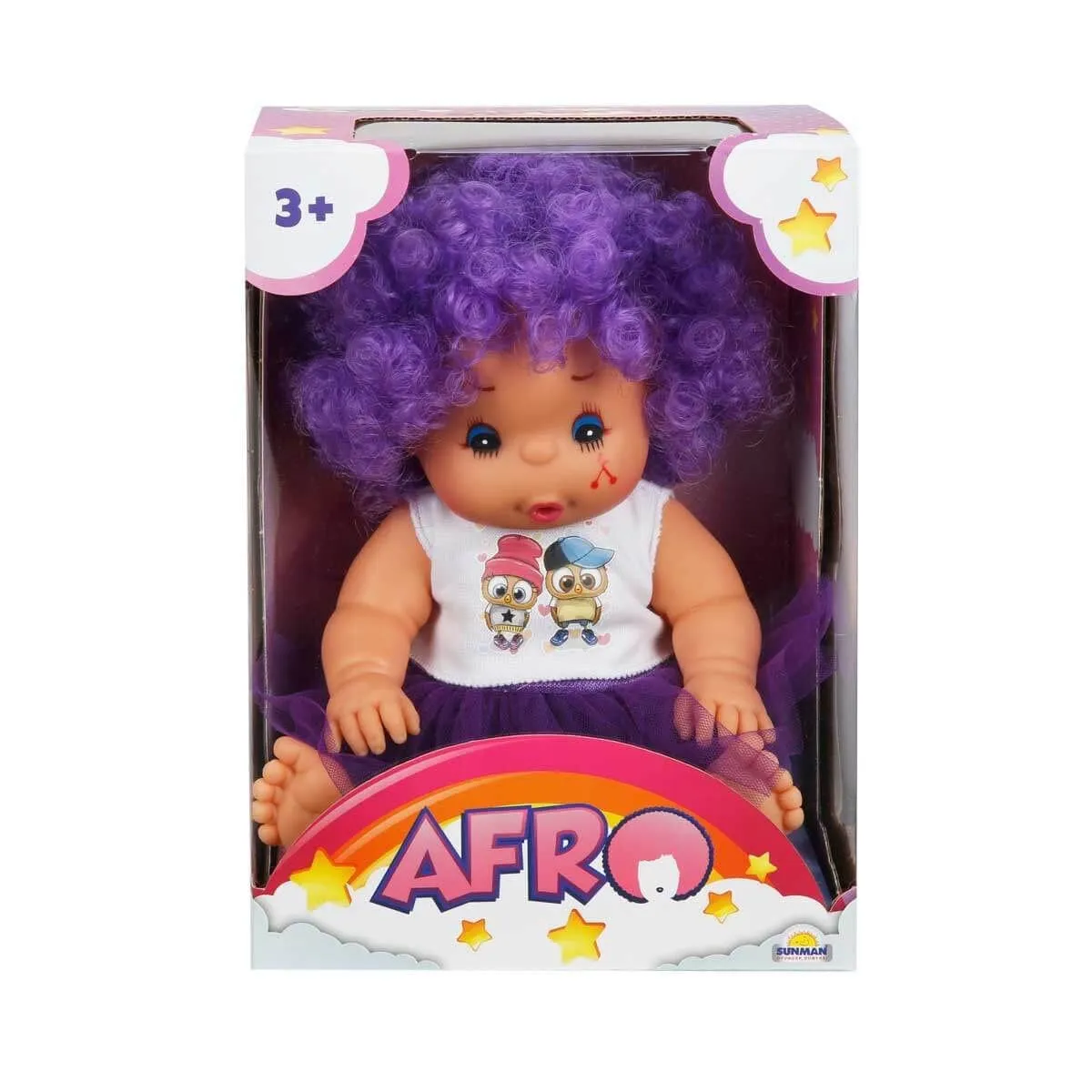 Sunman Afro Kıvırcık Saçlı Bebek 23 cm — görsel 2