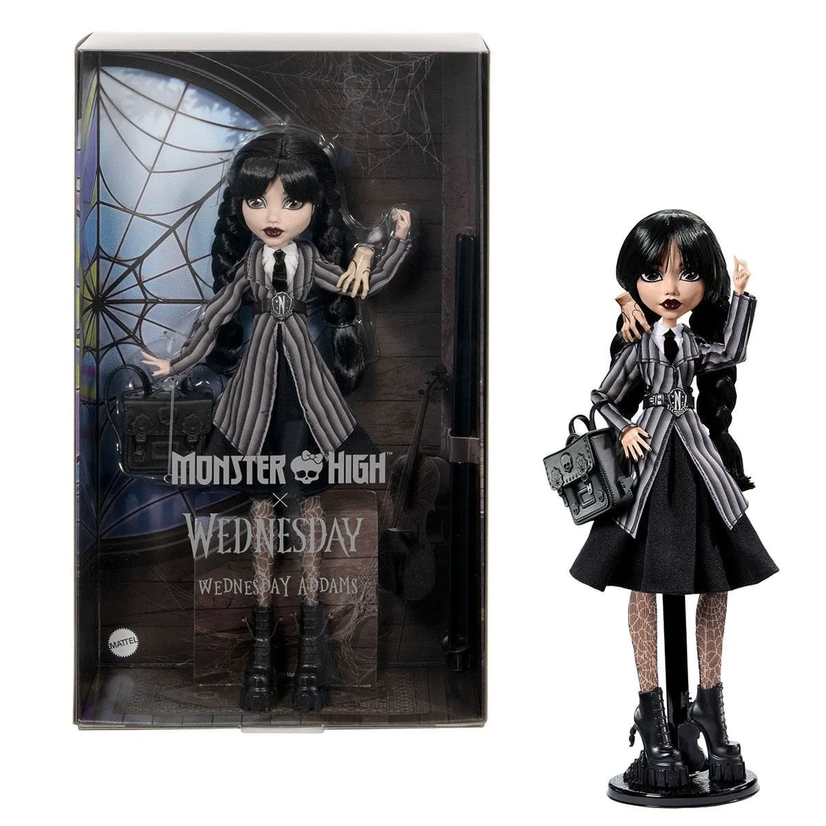 Monster High Wednesday Okul Üniformalı Bebek