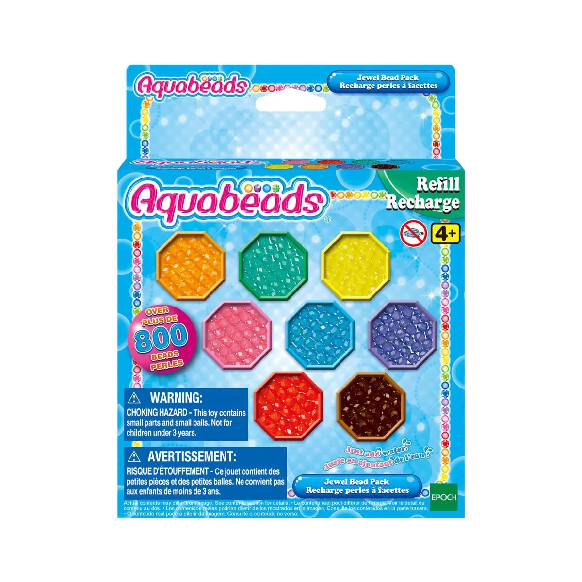 Epoch AquaBeads Kristal Boncuk Paketi - Yedek Paket, 800 parça +4 yaş