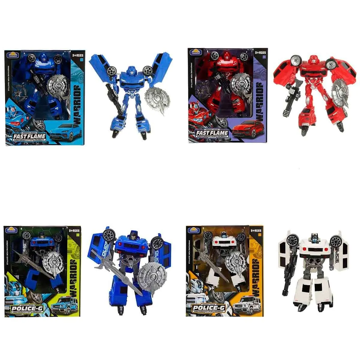 Robot Transformer Polıce-G/fast Flame
