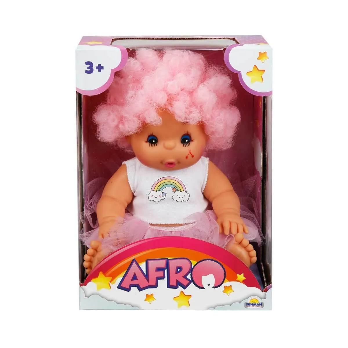 Sunman Afro Kıvırcık Saçlı Bebek 23 cm — görsel 6
