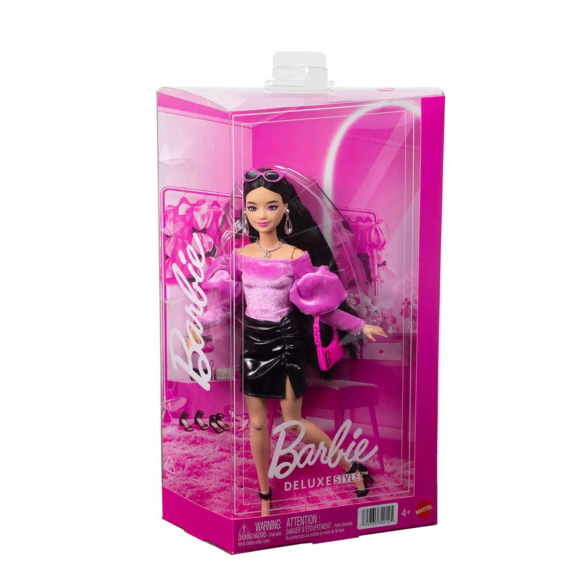 Barbie Deluxe Style Siyah Metalik Elbiseli Bebek — görsel 6