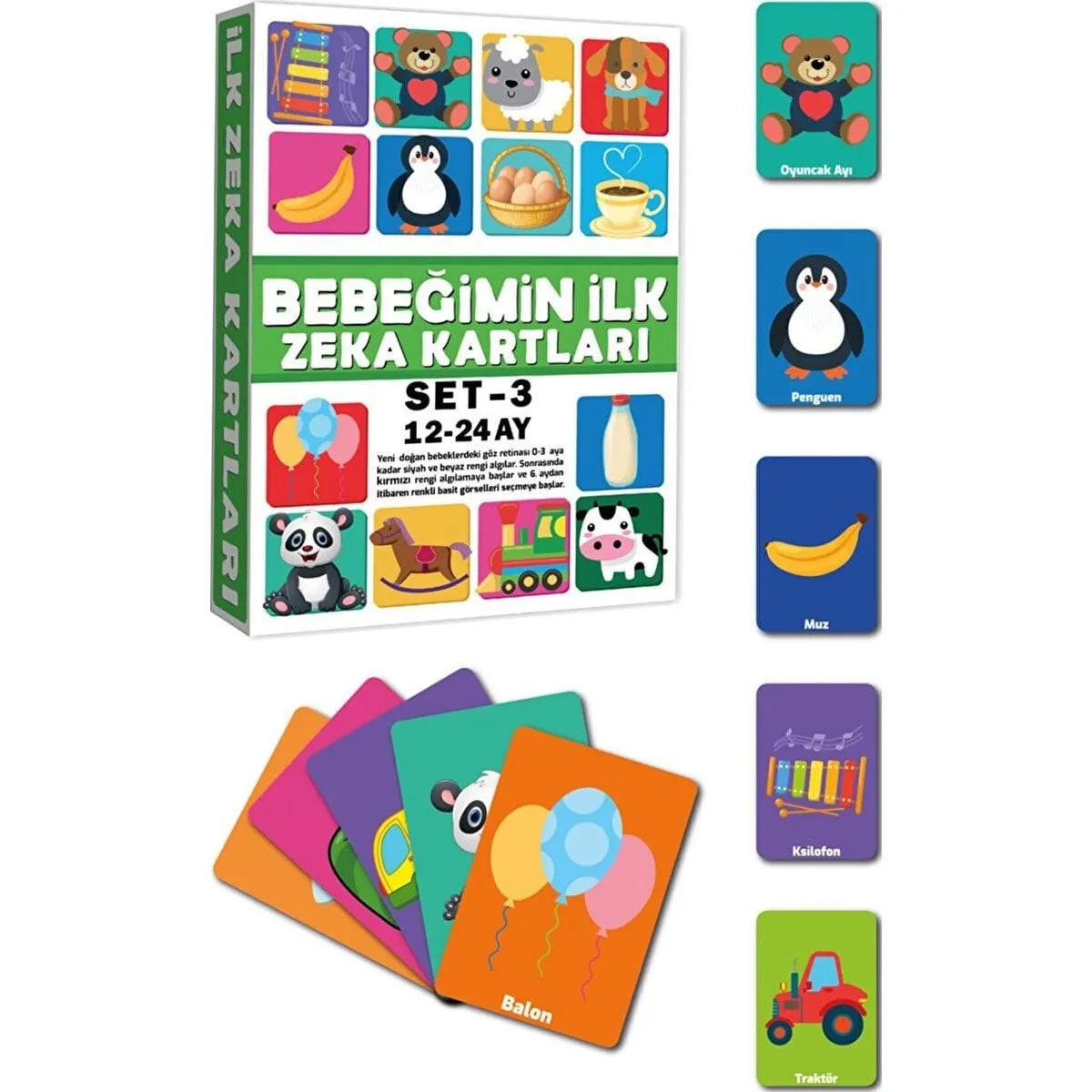 Eğitici Kartlar 12-24 Ay Zeka Kartları — görsel 2
