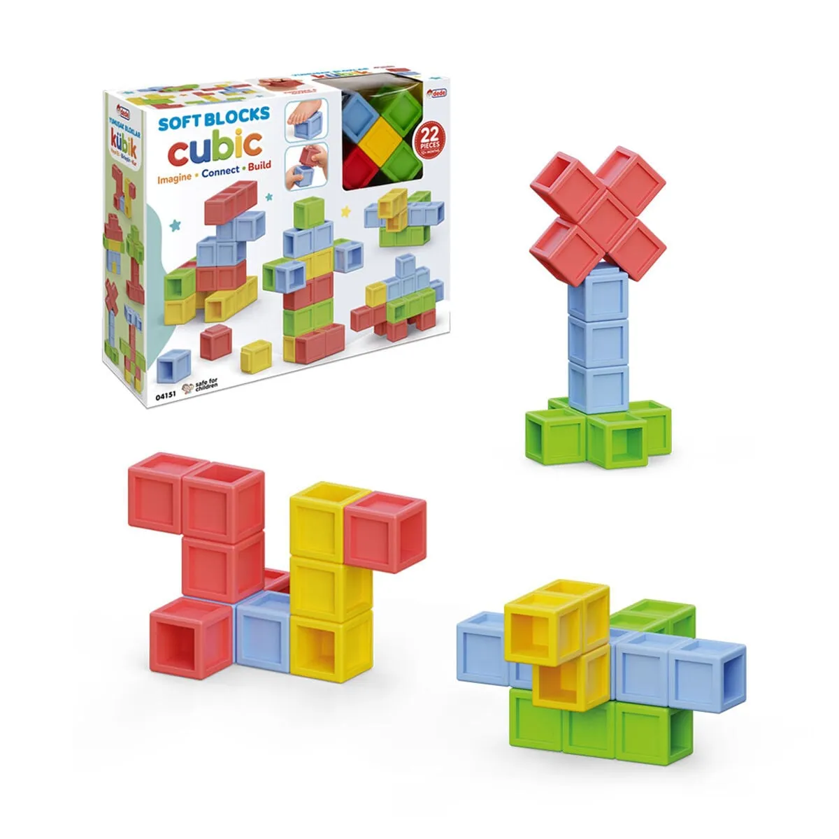 YMUŞAK BLOKLAR KÜBİK 22 PRÇ