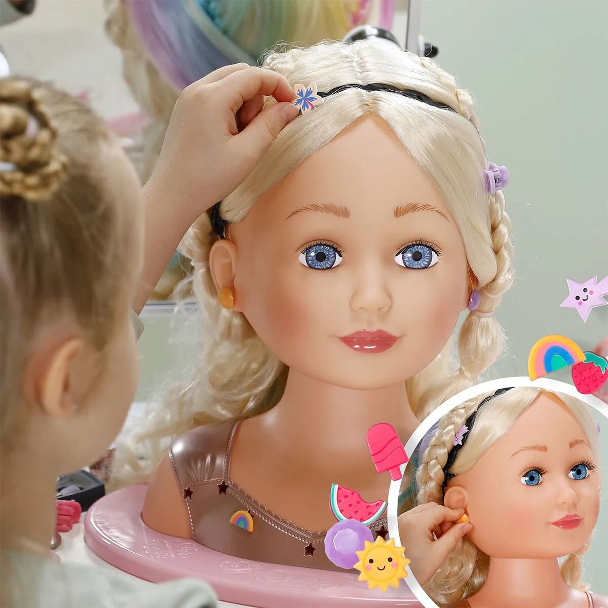 Baby Born Gökkuşağı Saç Tasarım Seti — görsel 2