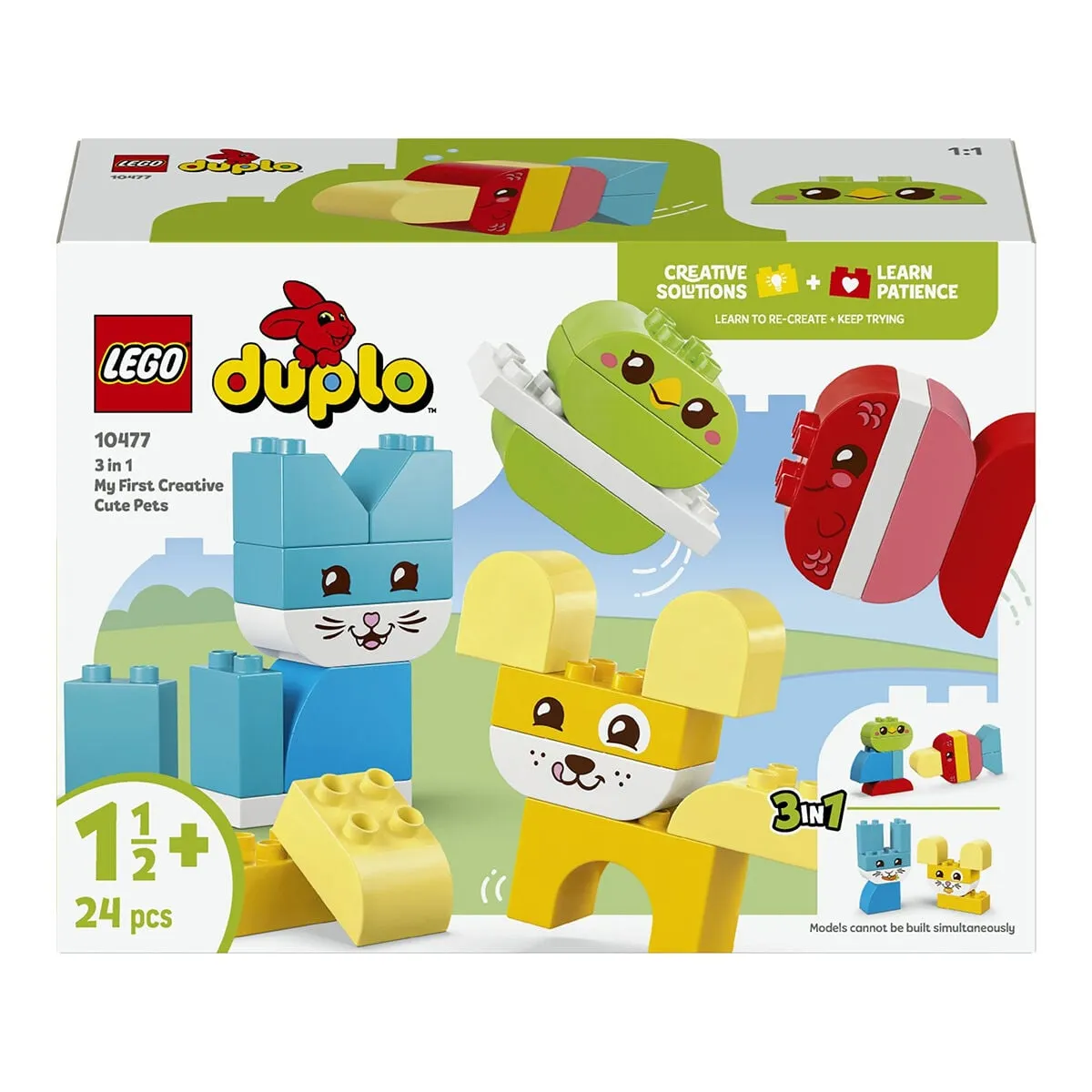 Lego Duplo 3'ü1 Arada Yaratıcı Sevimli Hayvanlar 24 parça +1,5 yaş — görsel 5
