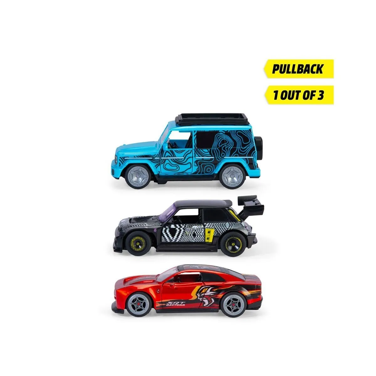Pulback Racer 3-asst with pull back steering function opening do — görsel 3