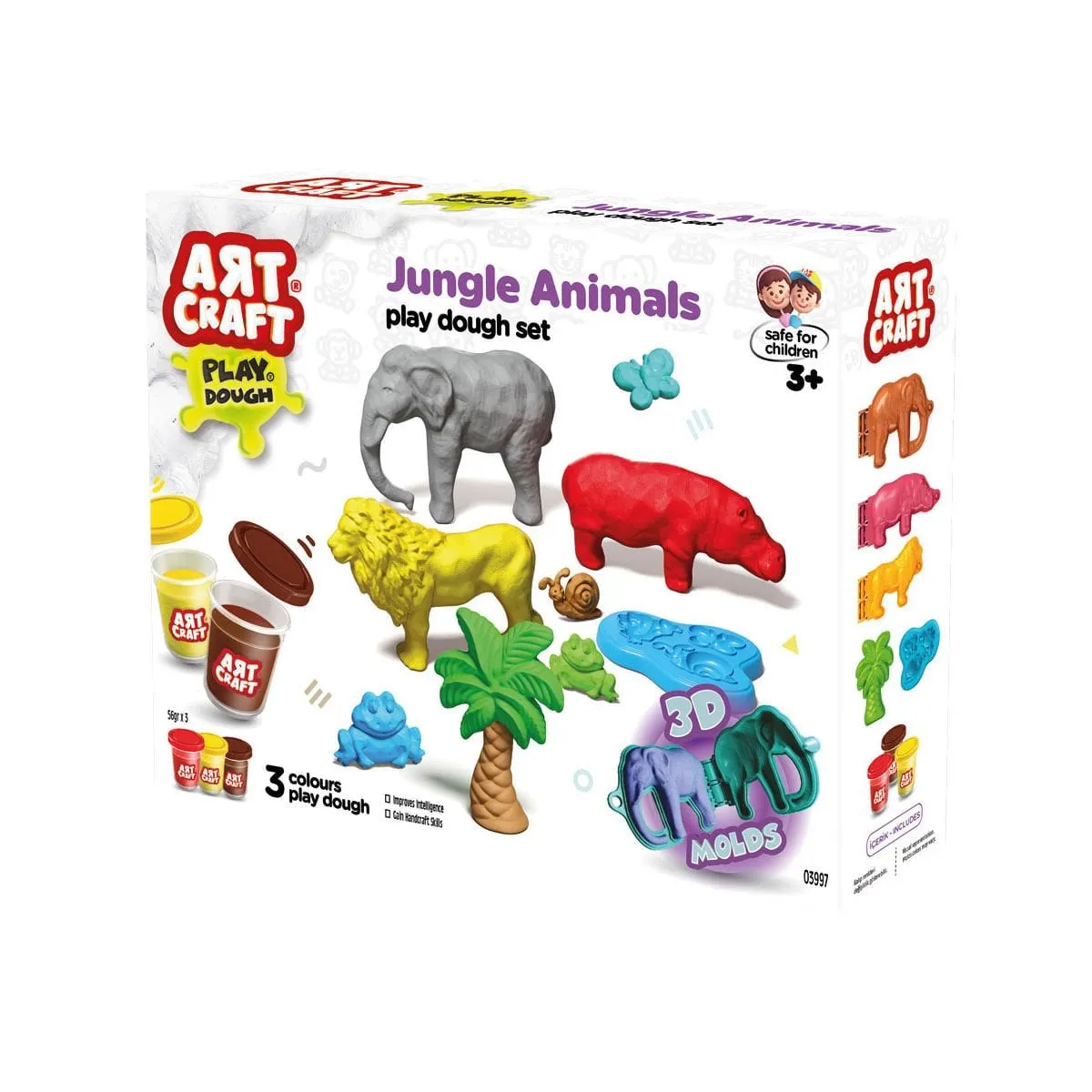 Art Craft Orman Hayvanları Hamur Set 168 Gr -Fentoys