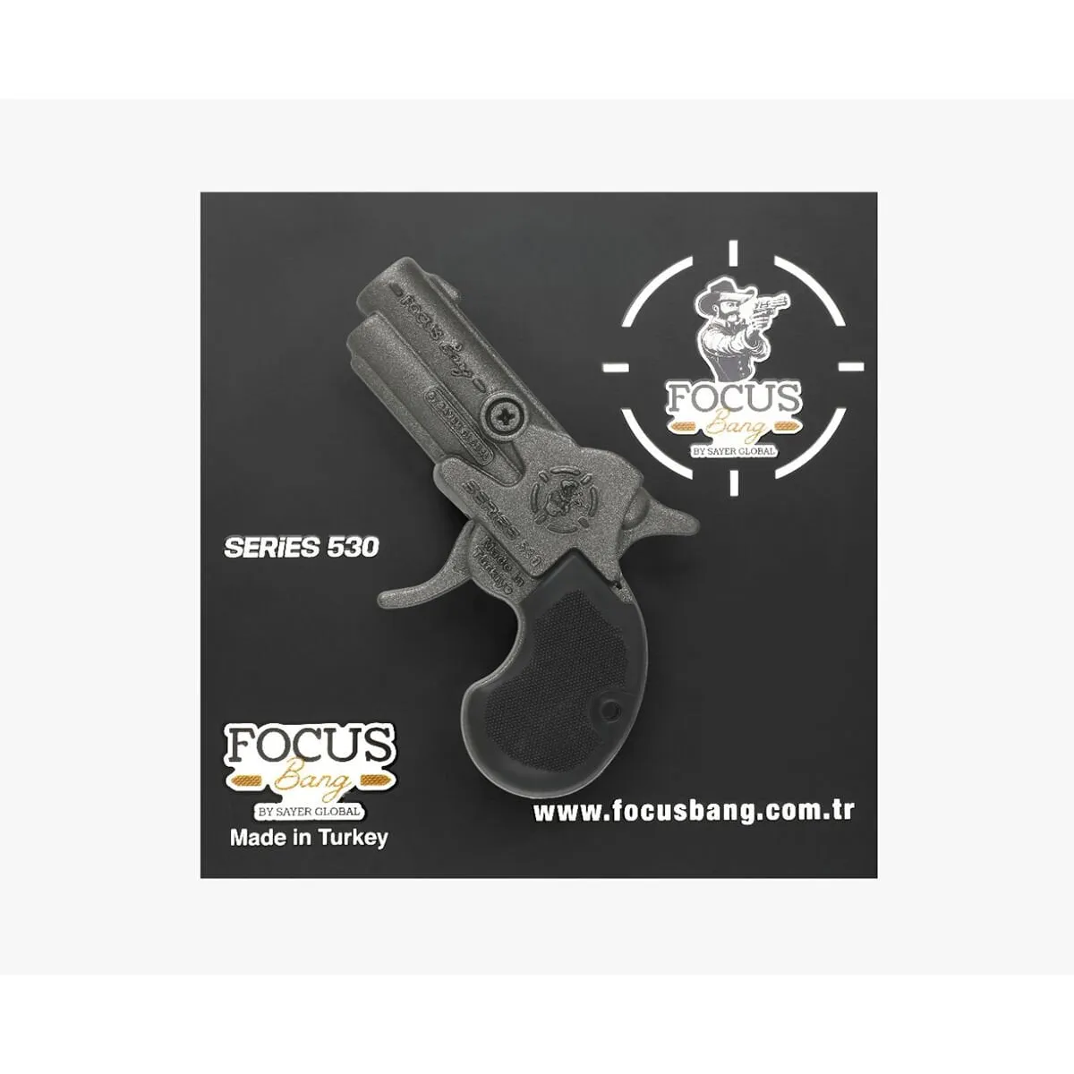 Focus Bang Oyuncak Tabanca Series 530 Black-Füme-Saten — görsel 3