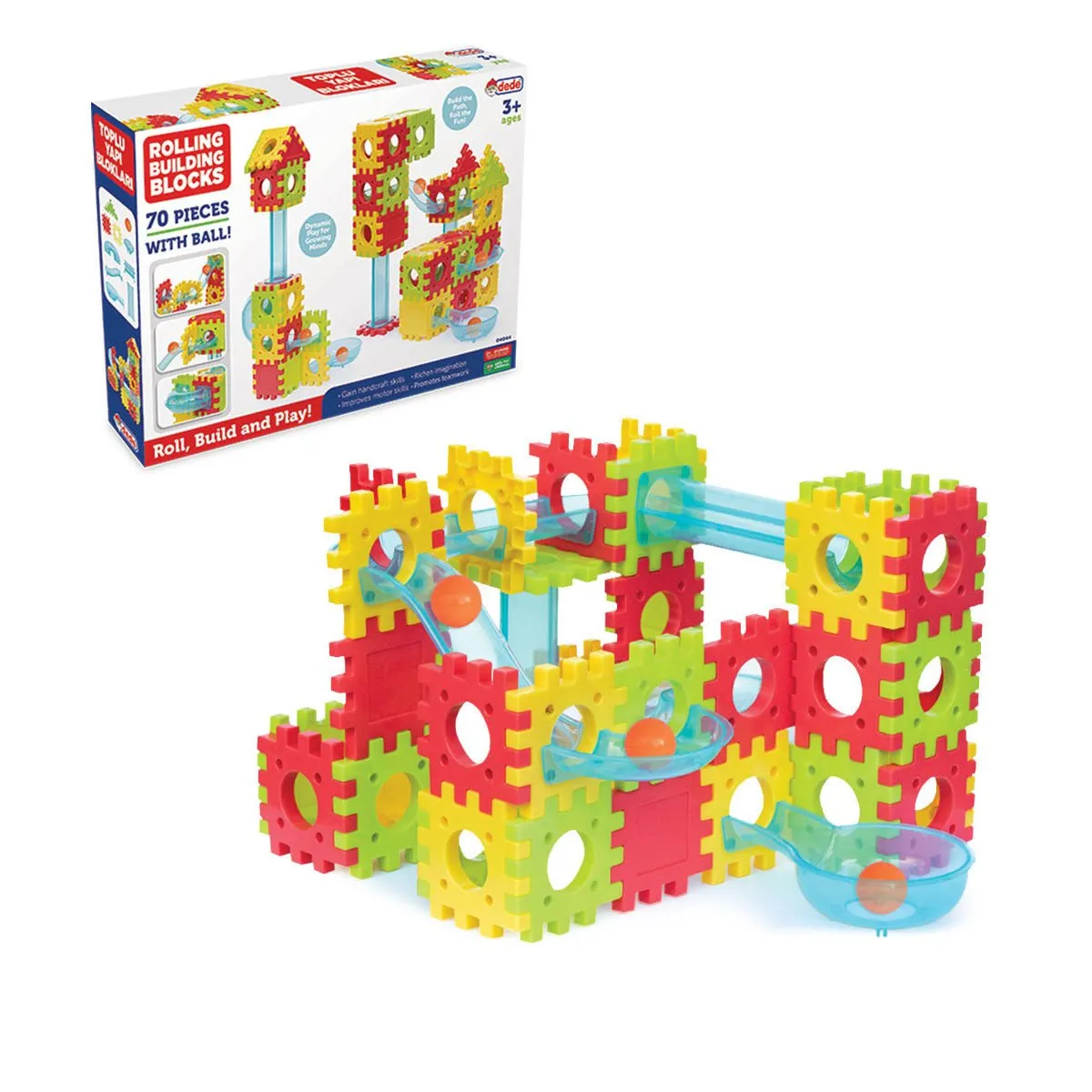 Toplu Yapı Blokları 70 Parça -Fentoys
