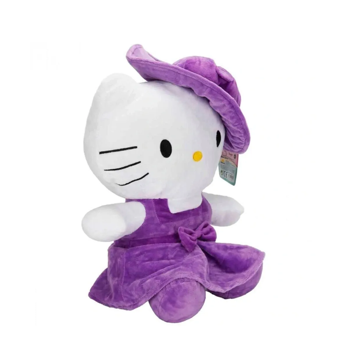 Hello Kitty Elbiseli Şapkalı Peluş Mor 36 Cm — görsel 2