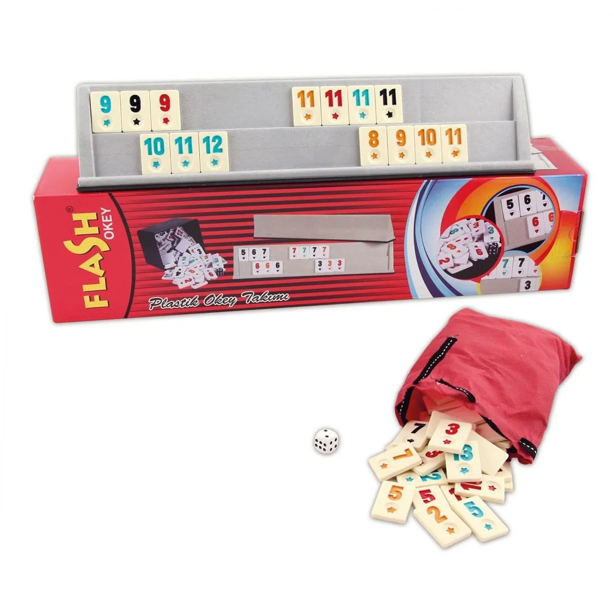 Flash Plastik Okey Takımı ,Star okey