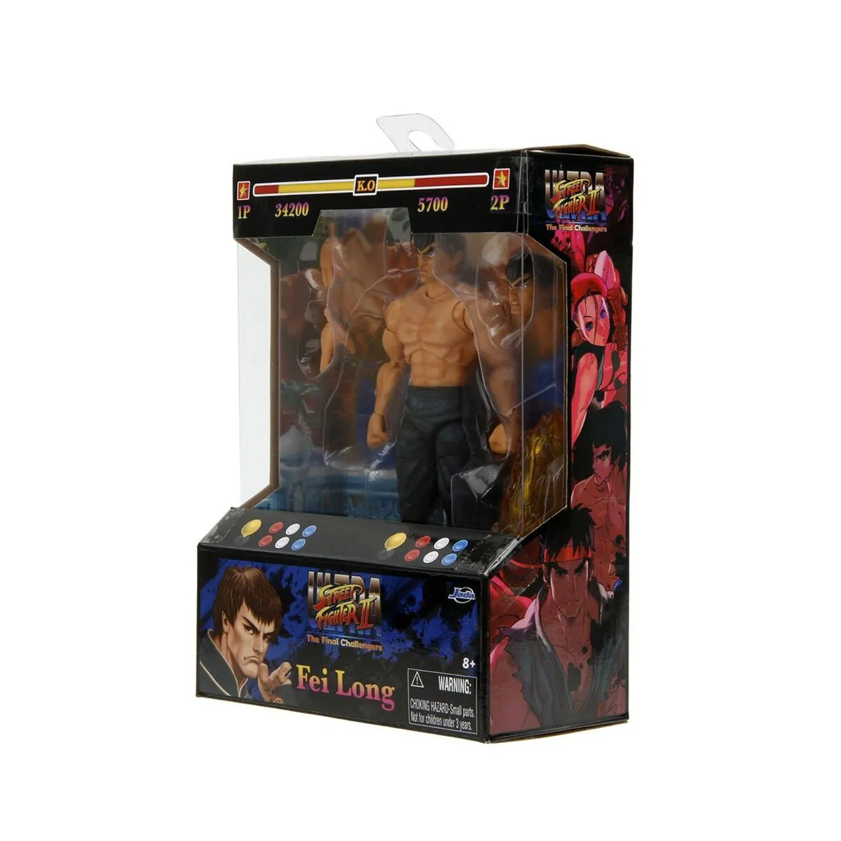 Street Fighter II Fei-Long 6 Figure Figür — görsel 7