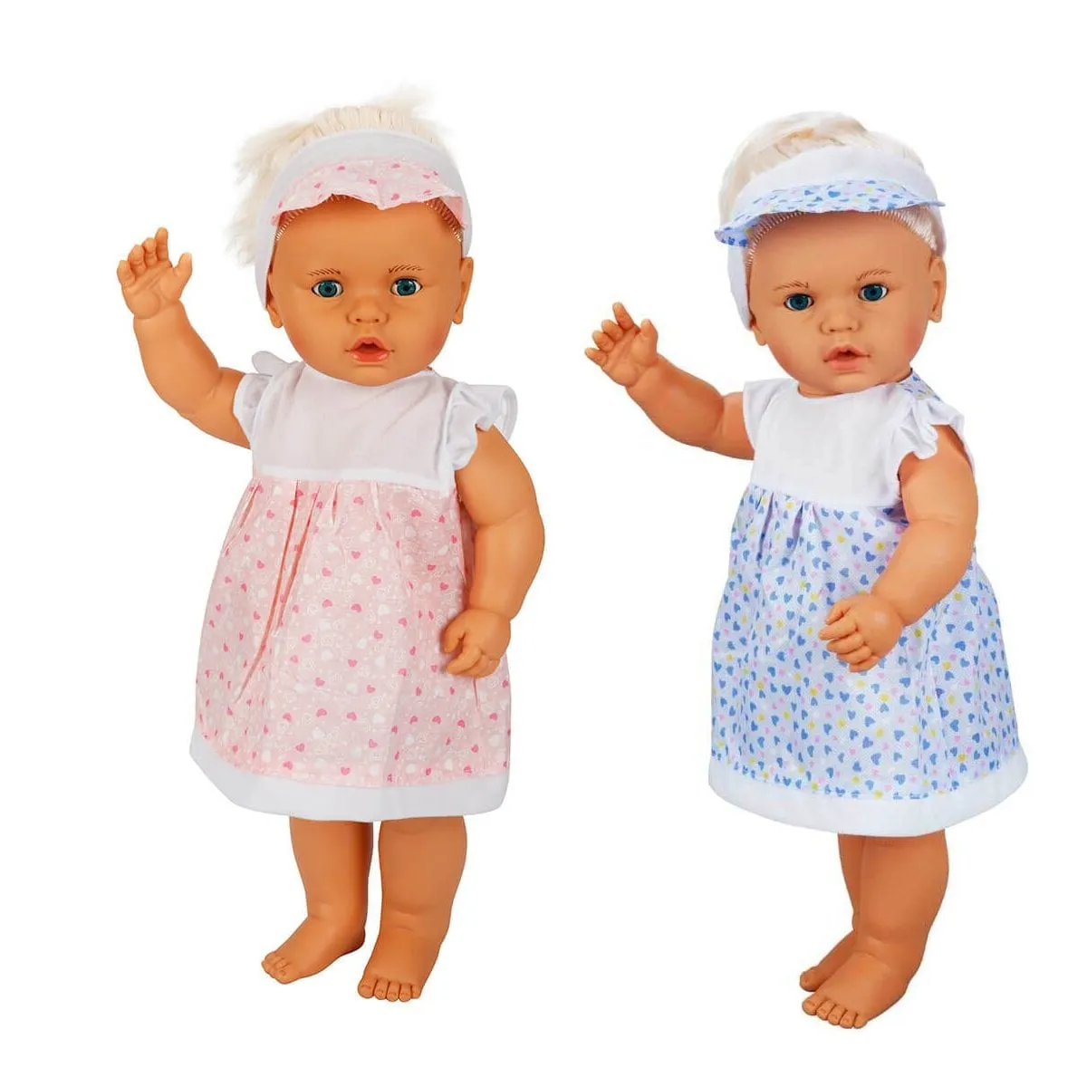 Lila Sesli Saçlı Et Bebek 60 cm — görsel 3