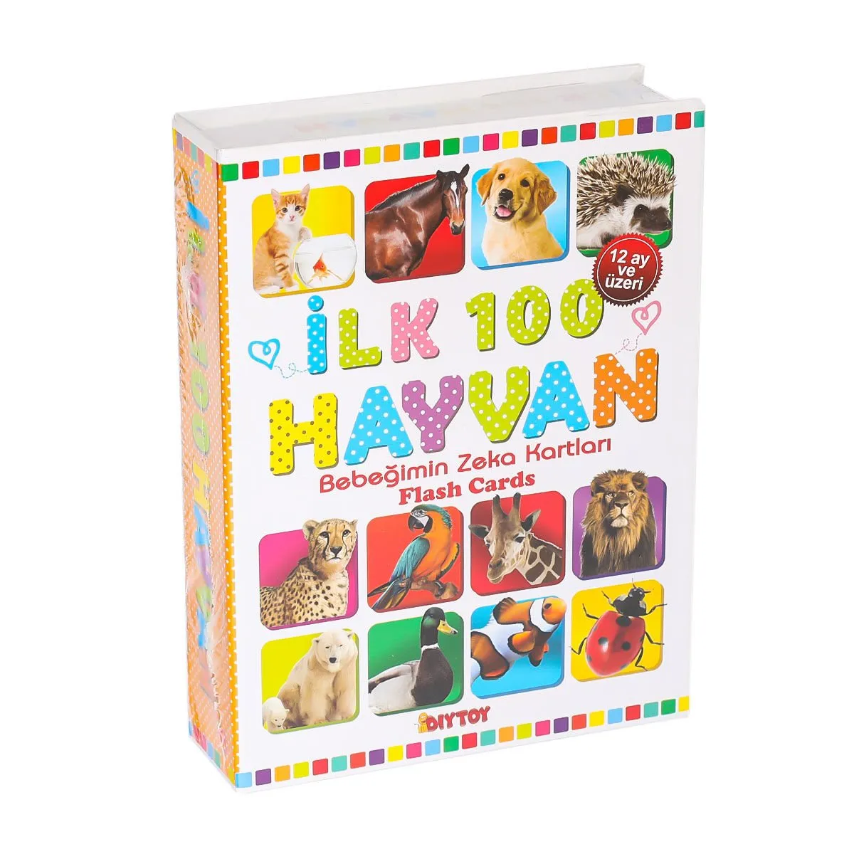 Flash Card İlk 100 Hayvanlar Eğitici Kartlar