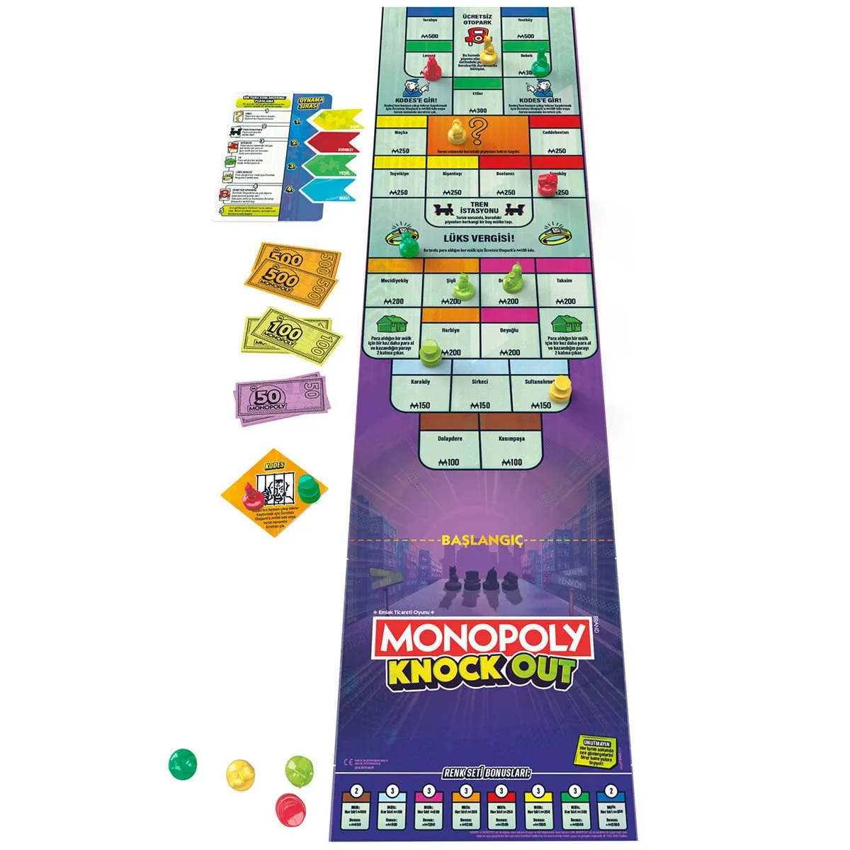 Monopoly Knockout Piyon Düellosu Oyun Kartı — görsel 3